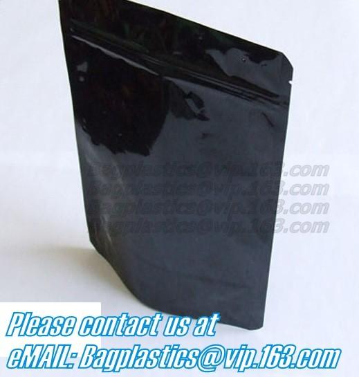 Holographic Packaging Bags For Glitter Powder Packing Laser Small Zipper Lip Mask Bag Eyebrow Brush Hologram Foil Pouch
