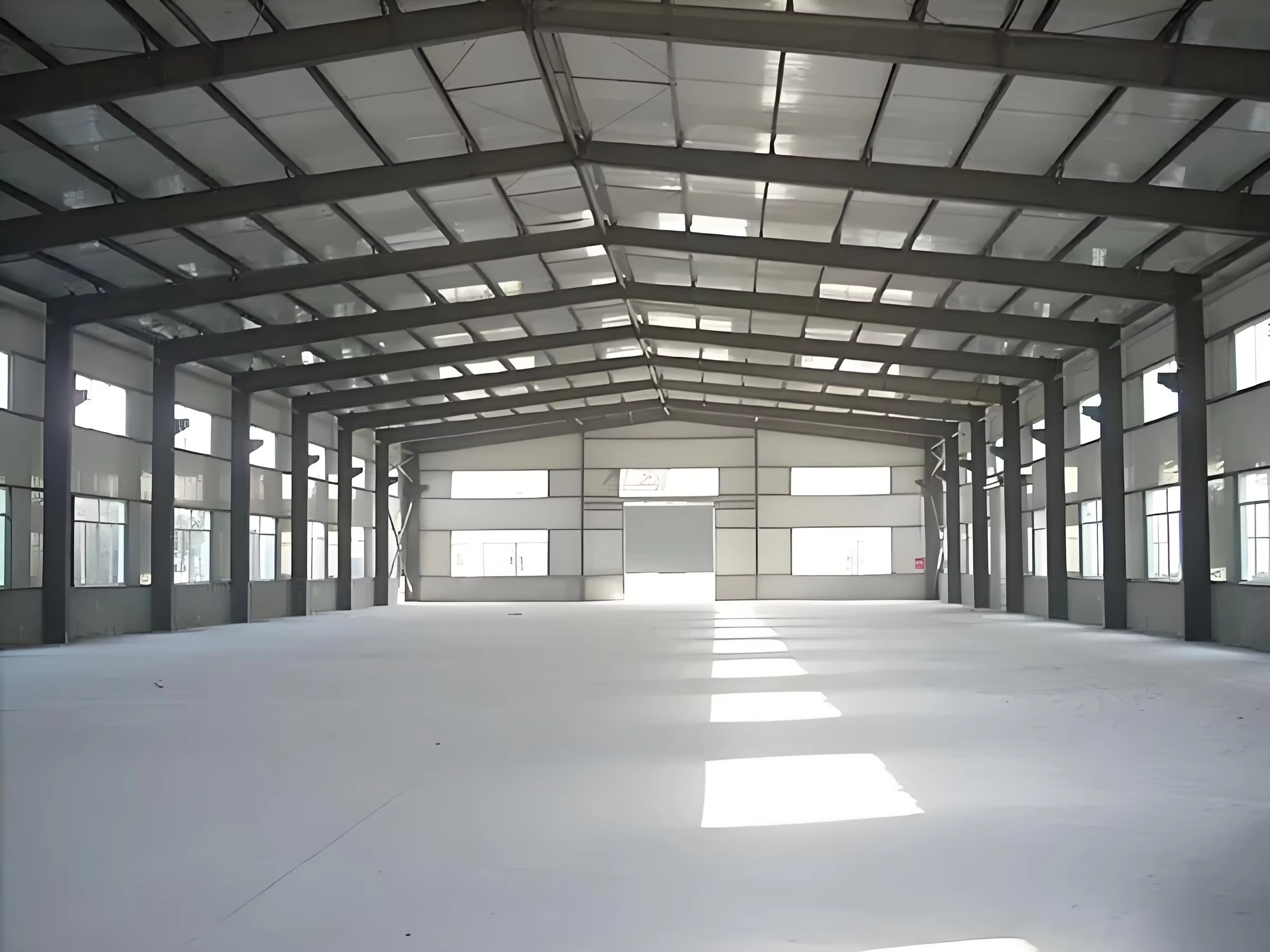 High Rise Modular Steel Frame Construction Factory , Modern Steel Structure Plant