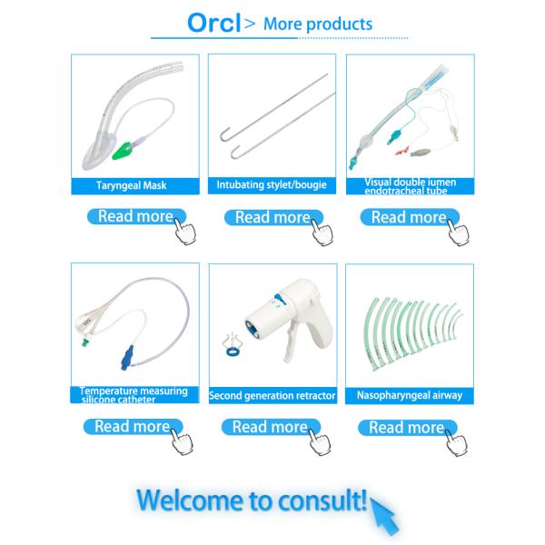 Medical PE Guedel Pattern Airway Color Coded Oropharyngeal Guedel Airway