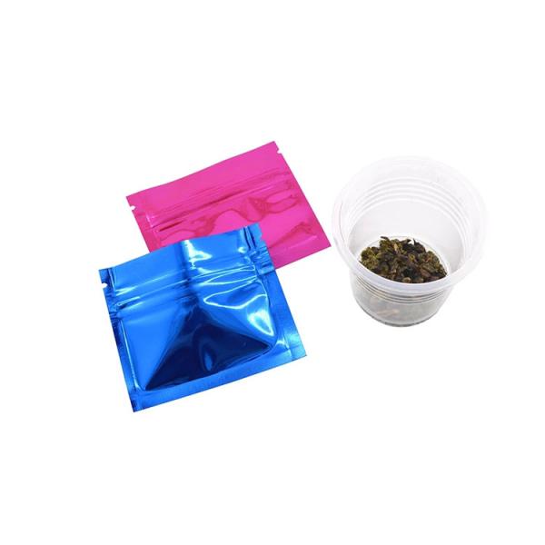 Metallic Vacuum Heat Seal Aluminum Foil Bag With Tear Notches