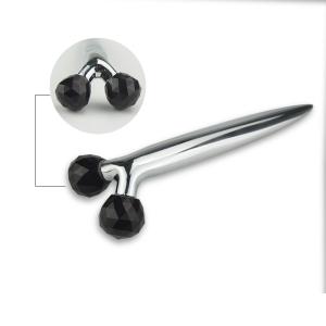 visage Jade Rollers Jade Quartz Roller de front de forme de 3D Y