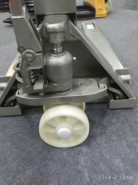 Mobile Hand Pallet Jack With Weight Scale 5500 Lb Stainless Steel Material