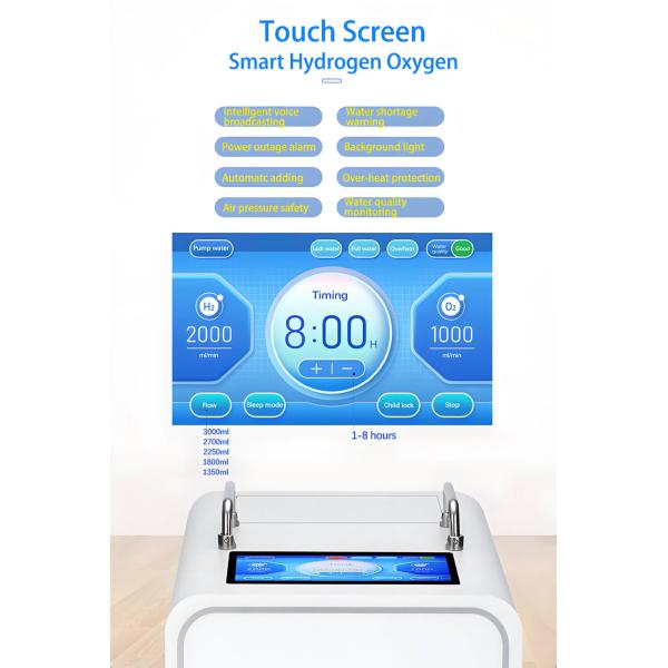 110v 220v Appareil de thérapie par inhalation d' hydrogène à domicile PEM 3000ml