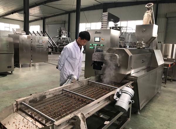 2 ton/Hr floating fish feed production line Siemens PLC Coltroller