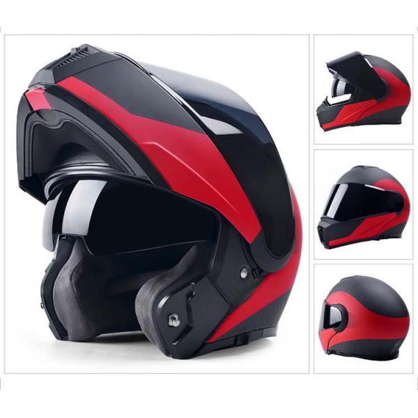 Design Custom DOT ECE Approved Carbon Fiber Modular Motorcycle Helmet