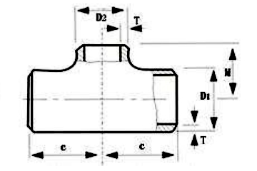 Forged Pipe Carbon Steel Cs Butt Weld Reducing Tee