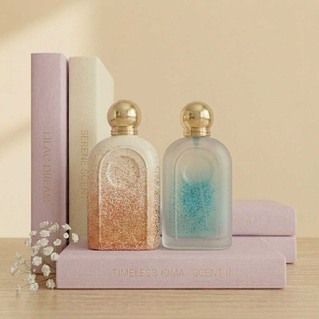 Anding Flat Premium Refillable Spray Luxury Empty Glass 100ml Custom Perfume Bottle Manufacturer