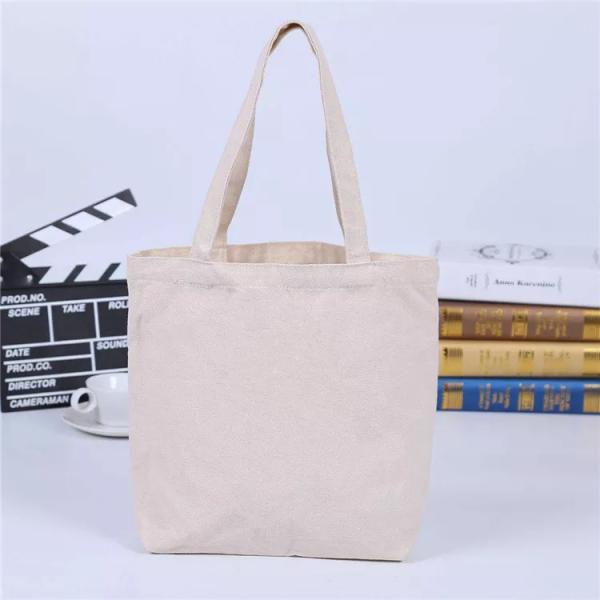 Plain Blank Organic Calico Cotton Canvas Grocery Shopping Tote Bag Custom Logo Size Printed