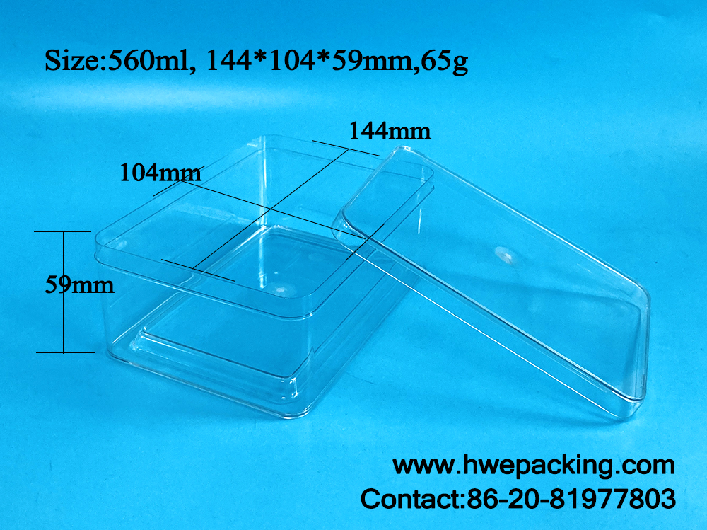 Коробка Stackable ЛЮБИМЦА печенья 560ml свежего хлеба упаковывая для пекарни Bakeshop