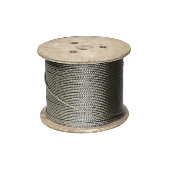 Cables de alambre de acero inoxidable 7x7 719 8mm 10mm 12mm 304 316 para aeronaves Tolerancia AiSi estándar ± 1% a prueba de óxido