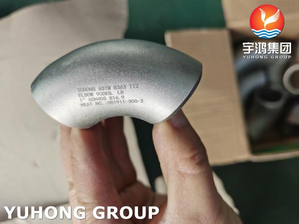 ASTM B363 Ti2 UNS R50400 3.7035 Titanium Alloy Steel Grade 2 Buttwelded Pipe Fittings B16.9