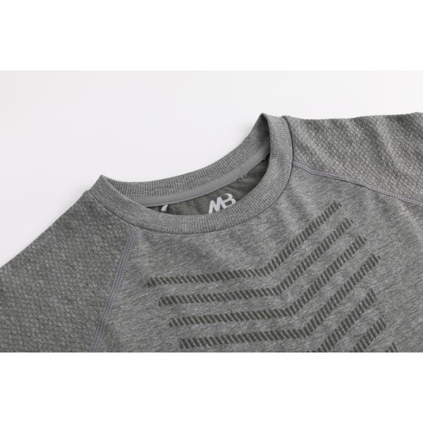 Seamless Breathable Compression T-Shirt - Custom OEM Workout Top for Athletic Performance