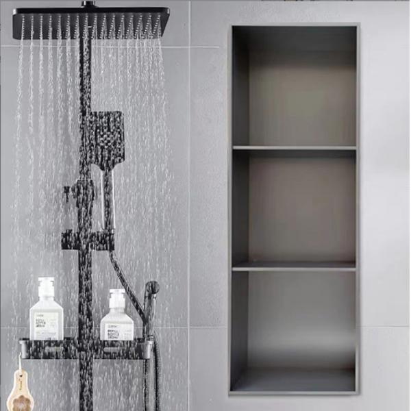 900x280x125mm Stainless Steel Shower Niche Shelf Rust Resistant Wall Mounted
