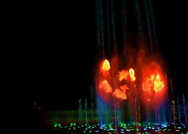 Fairy Fire And Water Fountain , Diy Dancing Water Fountain For Outdoor Dry Ground