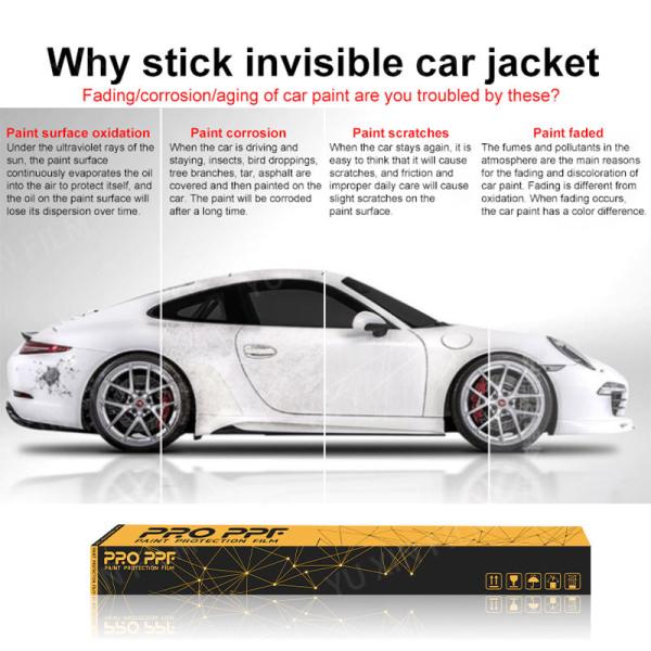 TPH Transparent Paint Protection Film Clear Car Body Protection Film PPF Tear Resistant