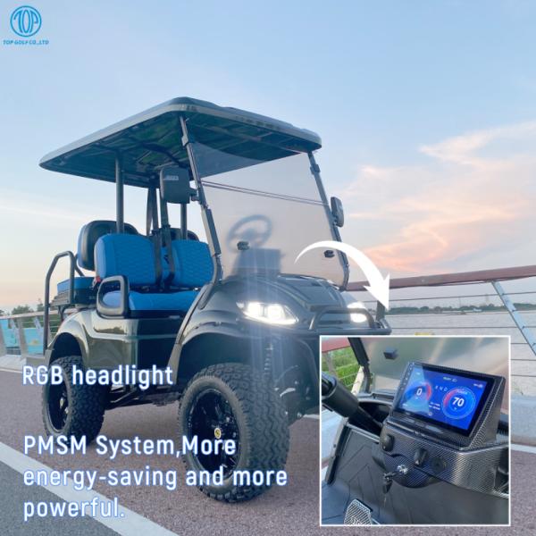 Ключ тележки гольфа 4 Seater без дистанционного управления скутера электрического гольфа системы 60V 5KW PMSM дефектного