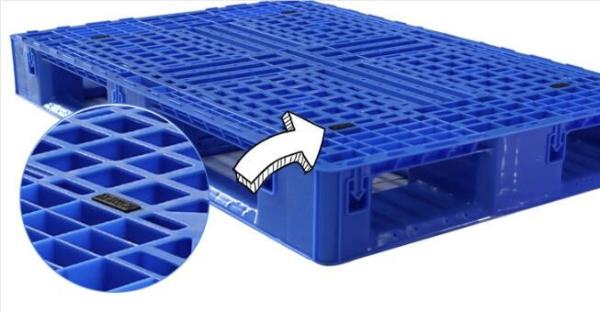Light weight one time plastic pallets for transport and storage, Heavy duty cross bottom plastic pallet with 6 runners