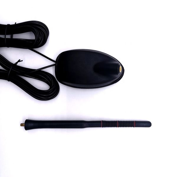 Car GPS + FM Combination External Shark Fin Antenna with 28dBi Gain for Universal Fitment Signal Boost