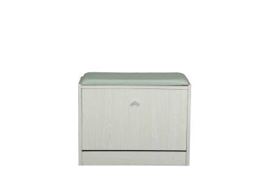 Maple Cushion Bench Front Door Shoe Storage For Small Spaces L60 * W24 * H45CM