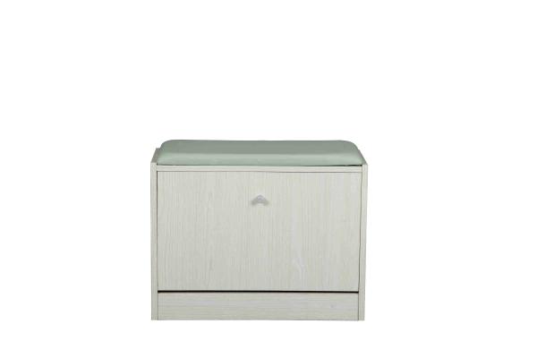 Maple Cushion Bench Front Door Shoe Storage For Small Spaces L60 * W24 * H45CM