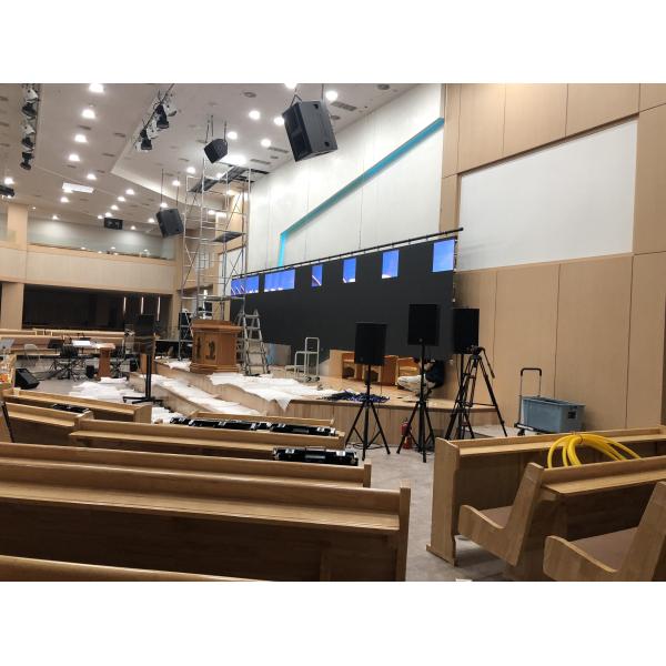 10x12ft Church Led Signs lSuper Slim LED Walls Die Casting Aluminum Cabinet Material