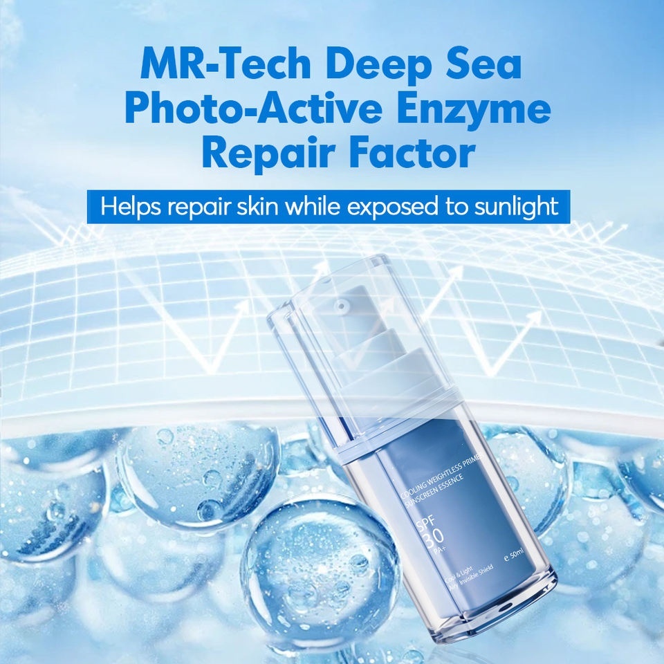 OEM ODM Korean skin care facial essence enzyme sunscreen SPF 50 PA cold ultraviolet protection hyaluronic acid facial essence