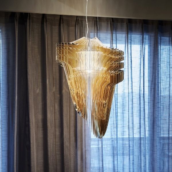 Nordic Modern Streamline Ceiling Pendant Lights Aria XL Pendant（WH-AP-630）