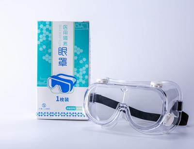 EN166 Splash Resistant Safety Goggles PVC Disposable Medical Glasses UV400