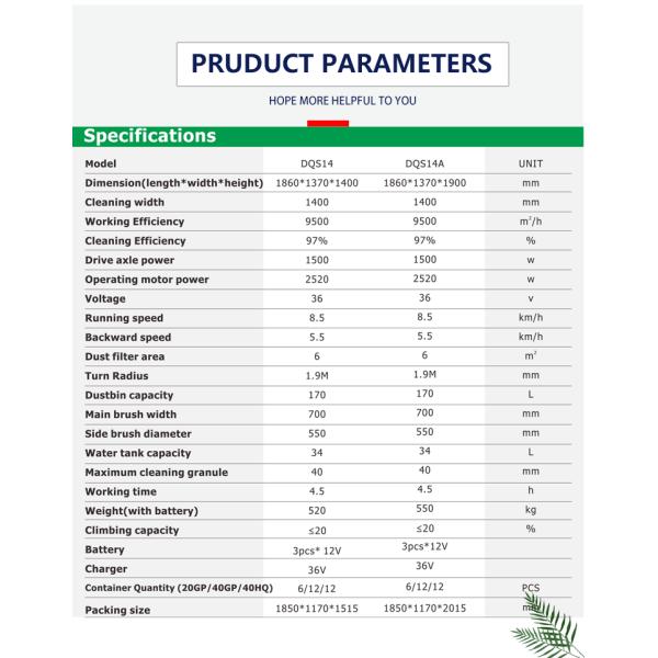 4020W Operating Motor Power Road Sweeper Machine with Half-closed Cab Style LFS15A