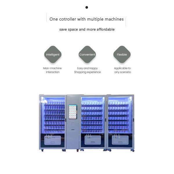 Venda de Coca-Cola de alimentos refrigerados Máquina de venda automática