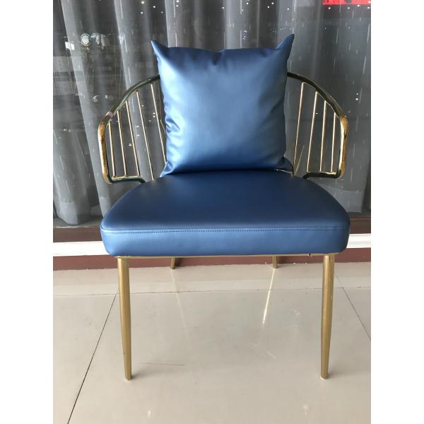 High Density Sponge Filling 55cm Faux Leather Dining Chairs