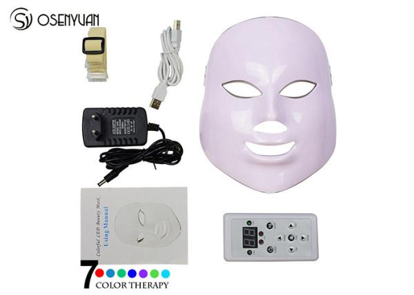 Fight Acne LED Light Therapy Face Mask 7 Color Photon Led Skin Rejuvenation