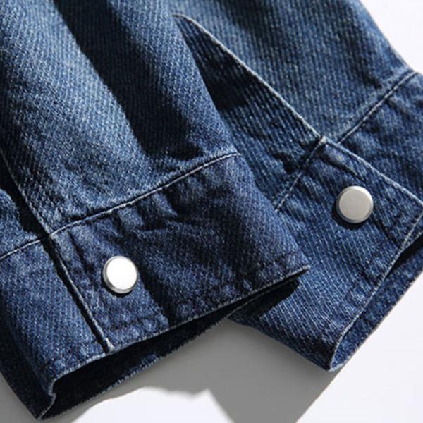 Manufactuer OEM Oversized Jacket Fade Color Casual Denim Jacket Youth