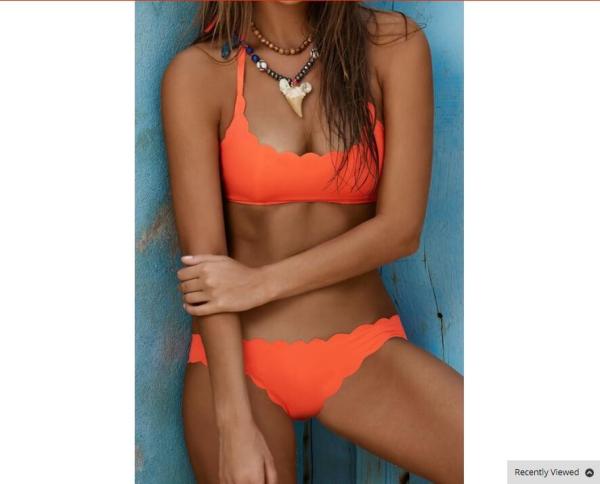 Swimwear button 2018 Sexy Bikinis women swimsuit brazilian woman Bandeau Push up Vintage Bikini Set Biquini beachwear