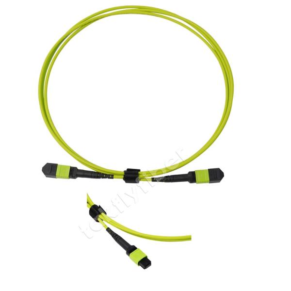 MPO To MPO OM5 Fiber Optic Cable MM 3.0mm LSZH Female 12/24 Cores