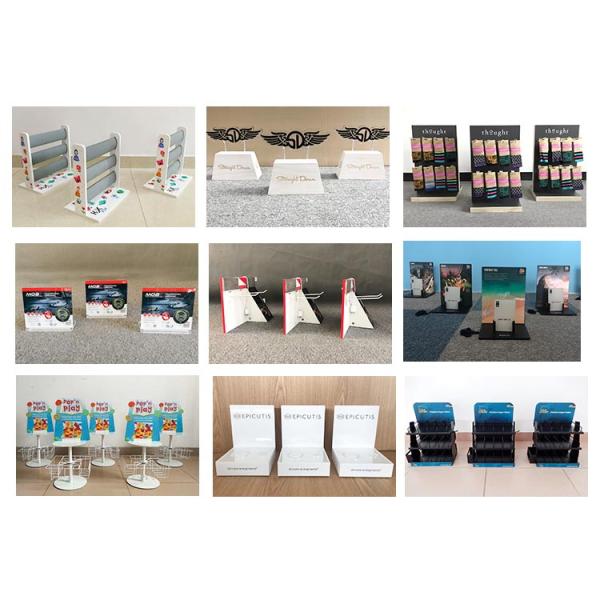 POP Merchandise Displays Rotating Hair Extension Display Rack Tabletop