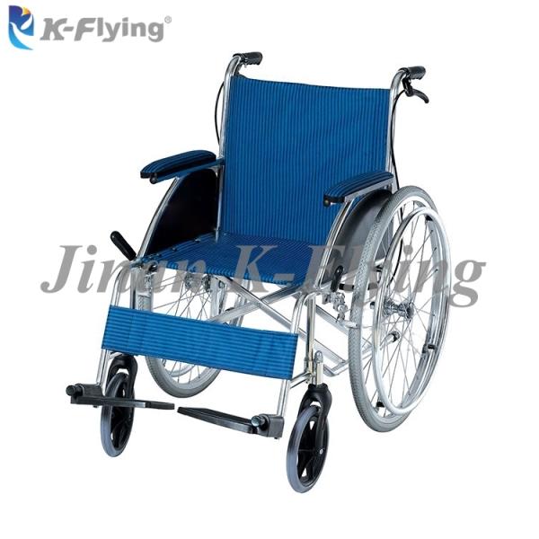 Portable Metal Aluminum Alloy Adult Disabled Folding Manual Wheelchair 100 kg
