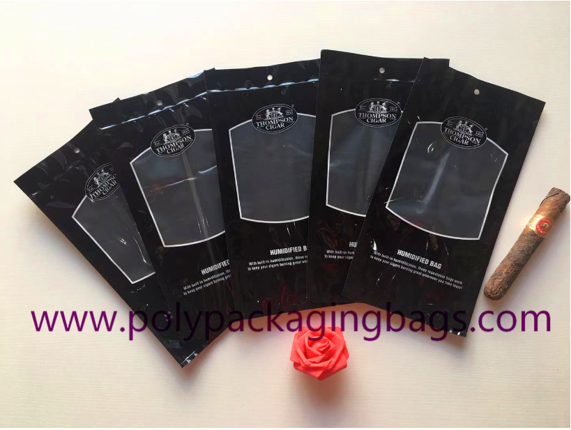 Wholesale Plastic Ziplock Humidity Fresh Keeping Cigar Wrapping Bags