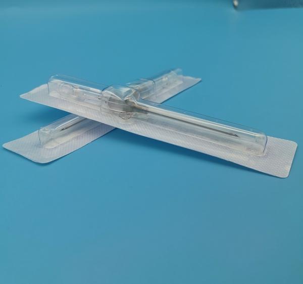 22G Deep Bule Safety I.V.Catheter Cannula With Small Wings CE ISO
