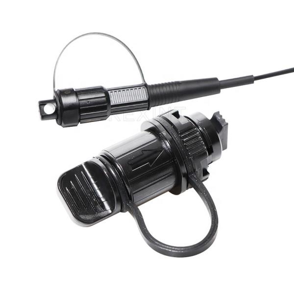 SC impermeável Singlemode exterior do adaptador 4.8mm da fibra ótica IP68 mini