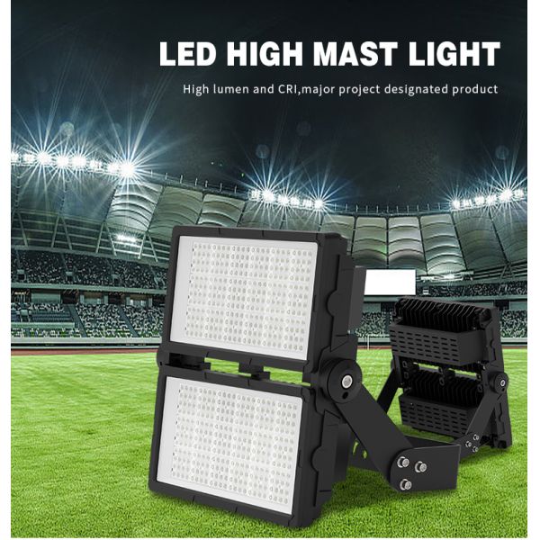 KCD High Efficiency IP66 Waterproof Remote Control LED Flood Light for Outdoor and Stadium Use