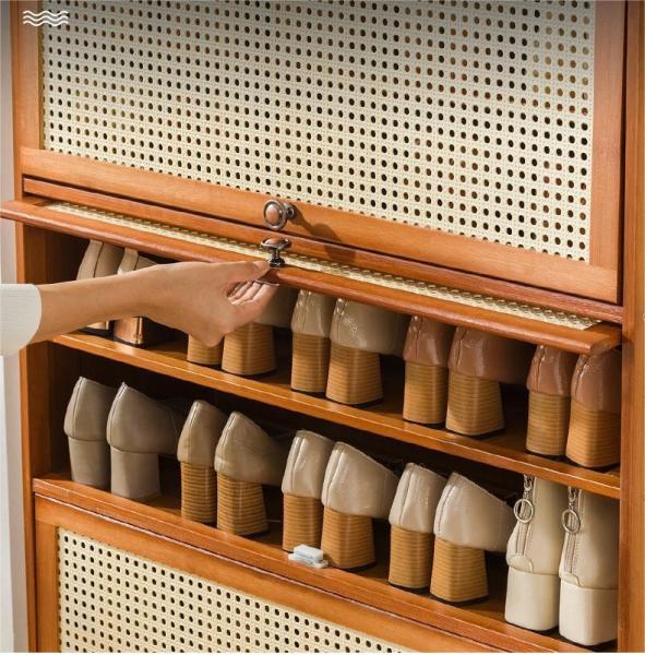 Modern Wooden Shoe Cupboard Rack Storage Organizer 5 Tier