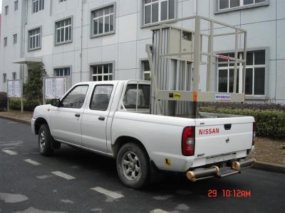 Hydraulic Trailer Mounted Lift Double Mast Vertical Aerial Work Platform For Airports