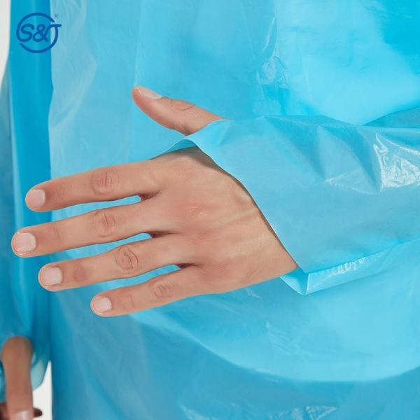 S&J Operation Medical Disposable Surgical Isolation CPE Gown