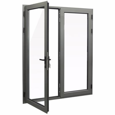ODM Aluminium Casement Doors Vertical Opening With Corner Code Connection
