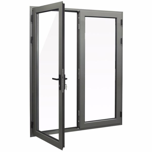 ODM Aluminium Casement Doors Vertical Opening With Corner Code Connection