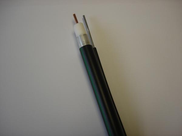 Seamless Aluminum tube trunk cable 750 with  Messenger  CATV Distribution Cable