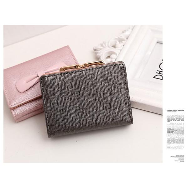 2016 new women's wallets cute bow buckle short paragraph mini wallet