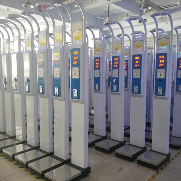 Durable Coin Operated Body Height Weight BMI Machine Weighing Scale with OBM Support