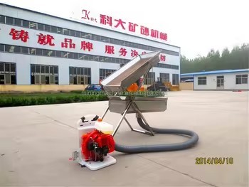 90% Efficiency 30 KG Weight 220/380v Voltage Gold Mining Dry Washer for Arid Regions